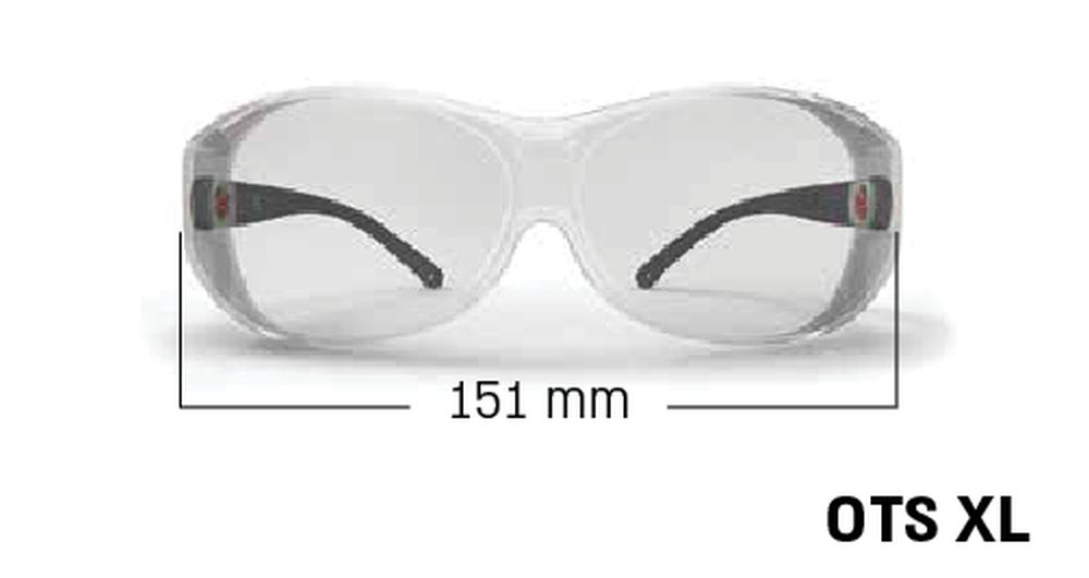 משקפי מגן למרכיבי משקפיים OTS כהה
