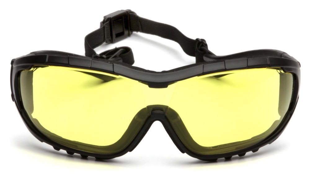 משקפי אבק כימיקלים דגם V3G צהוב