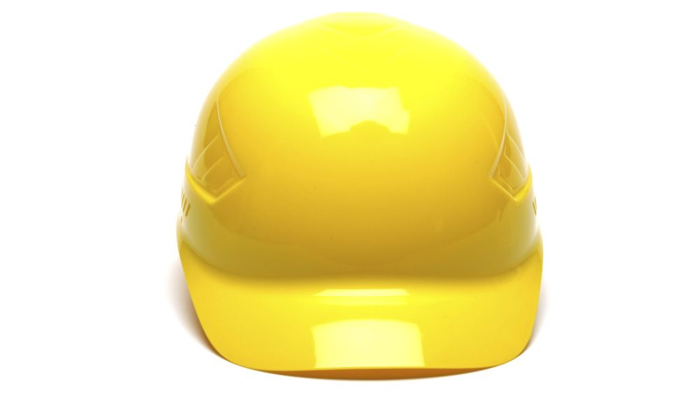 כובע חבטות קשיח (דמוי קסדה) צהוב