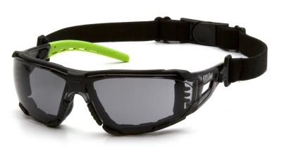 משקפי מגן דגם Fyxate עם אטימת ספוג וציפוי נגד אדים - עדשה אפורה