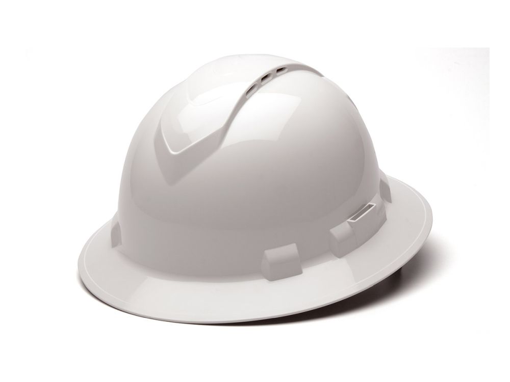 קסדת מגן מנהלים 4 נקודות דגם תתורה מלאה צבע לבן מאוורר