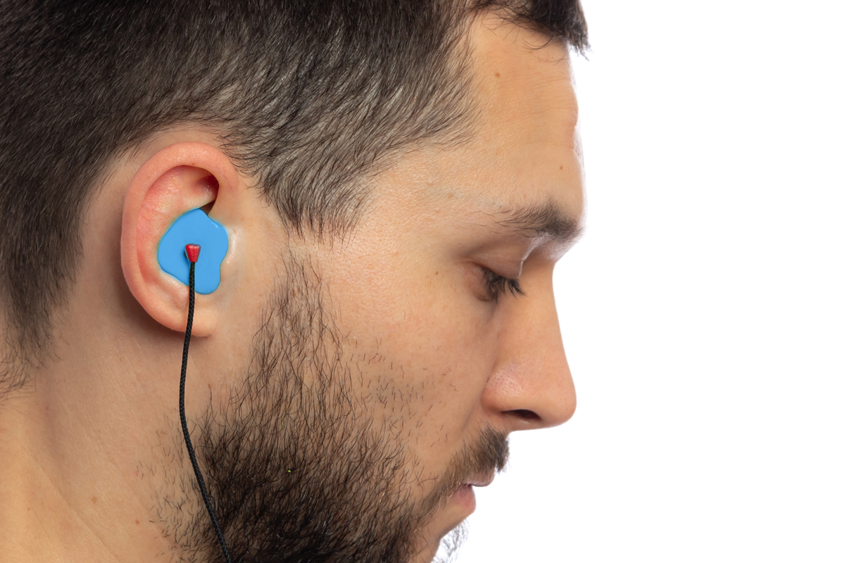 אטמי אוזניים לעיצוב בהתאמה אישית - כחול - תוצרת E.A.R