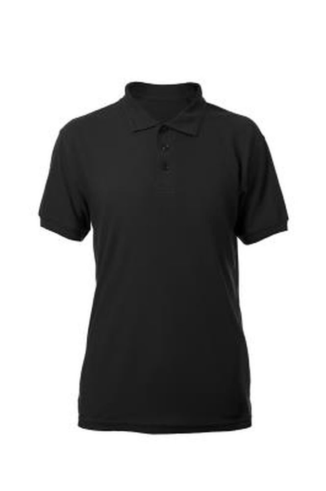 חולצת פולו שרוול קצר צבע שחור