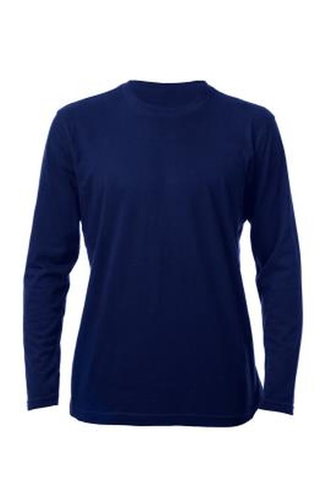 חולצת טריקו שרוול ארוך צבע כחול נייבי