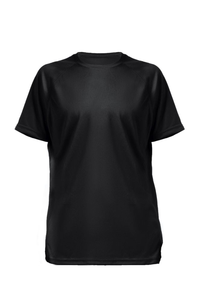 חולצת דריי פיט שרוול קצר שחור