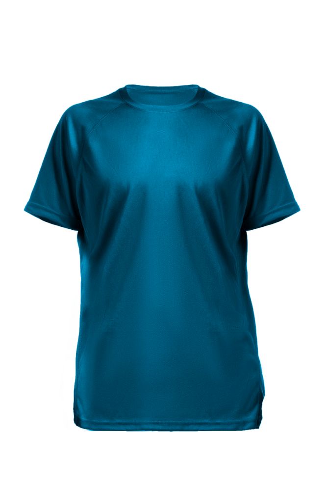 חולצת דריי פיט שרוול קצר כחול רויאל