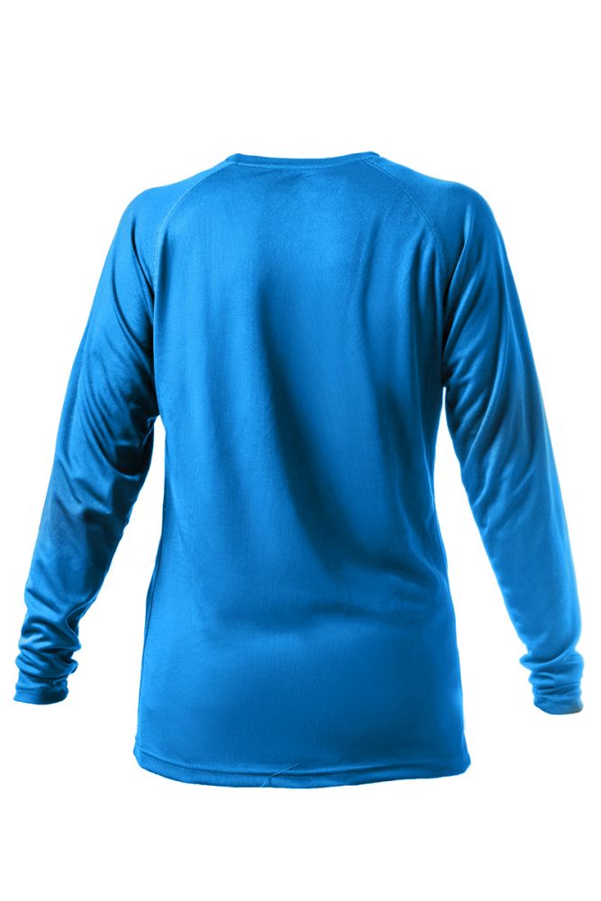 חולצת דריי פיט שרוול ארוך כחול רויאל