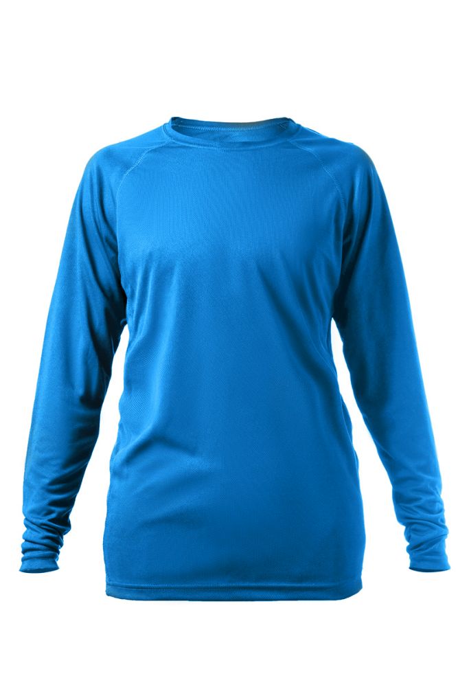 חולצת דריי פיט שרוול ארוך כחול רויאל