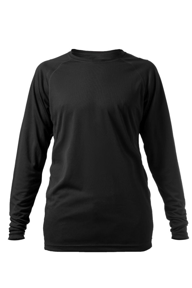 חולצת דריי פיט שרוול ארוך שחור