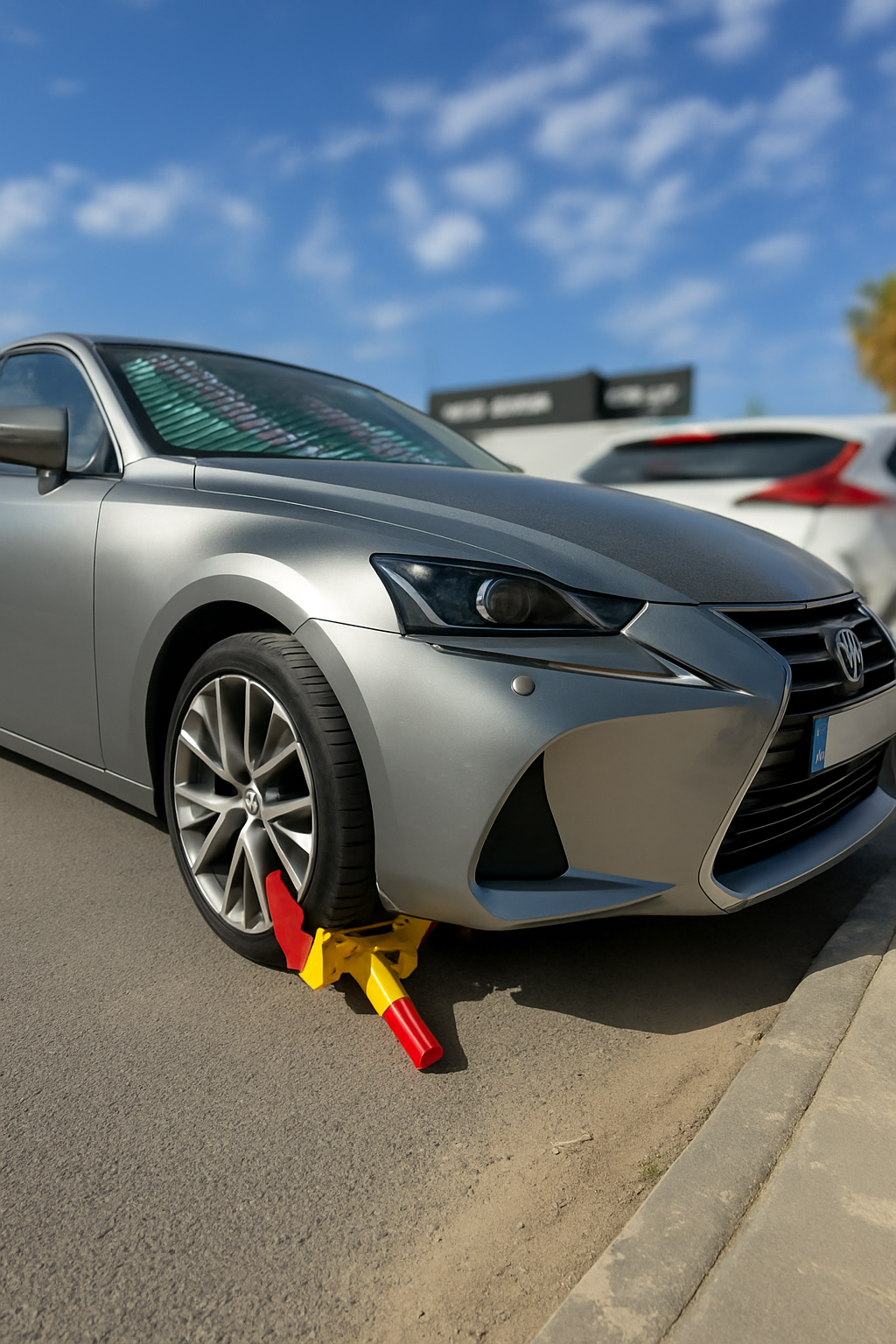 סנדל לנעילת גלגל רכב 