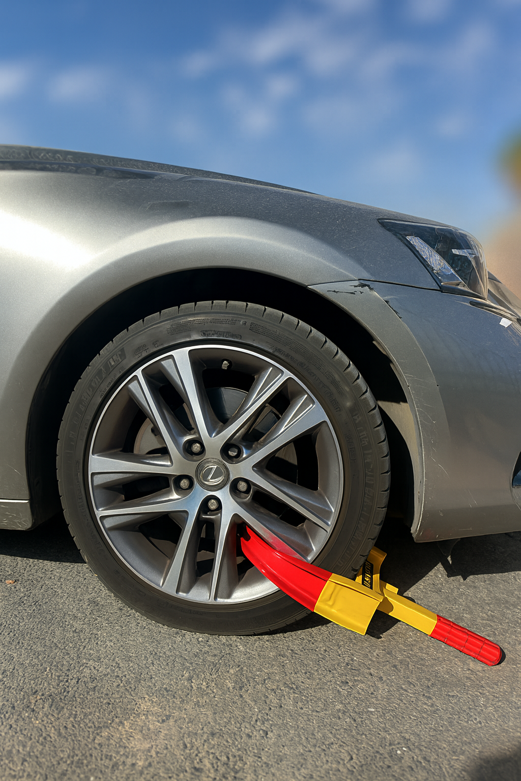 סנדל לנעילת גלגל רכב 