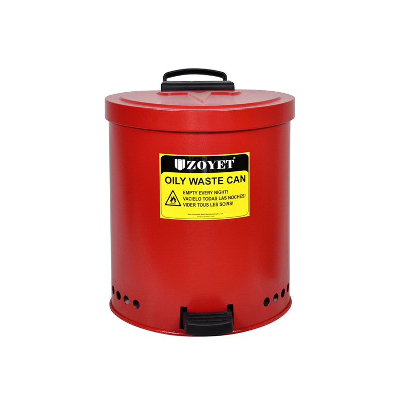 מיכל לאיסוף פסולת שמן - צבע אדום