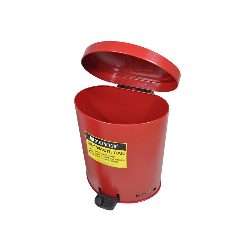 מיכל לאיסוף פסולת שמן - צבע אדום