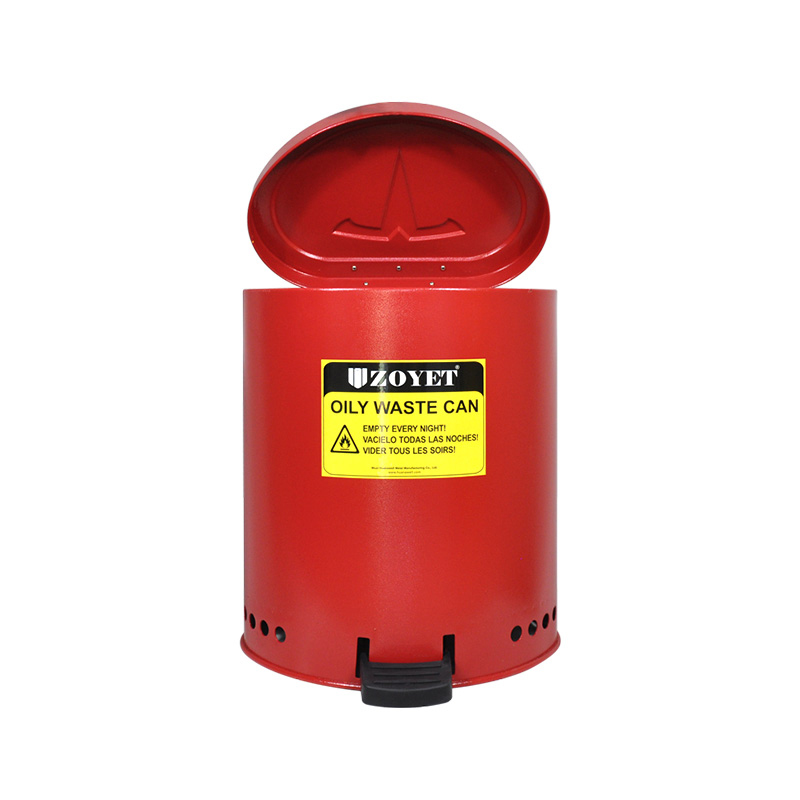 מיכל לאיסוף פסולת שמן - צבע אדום