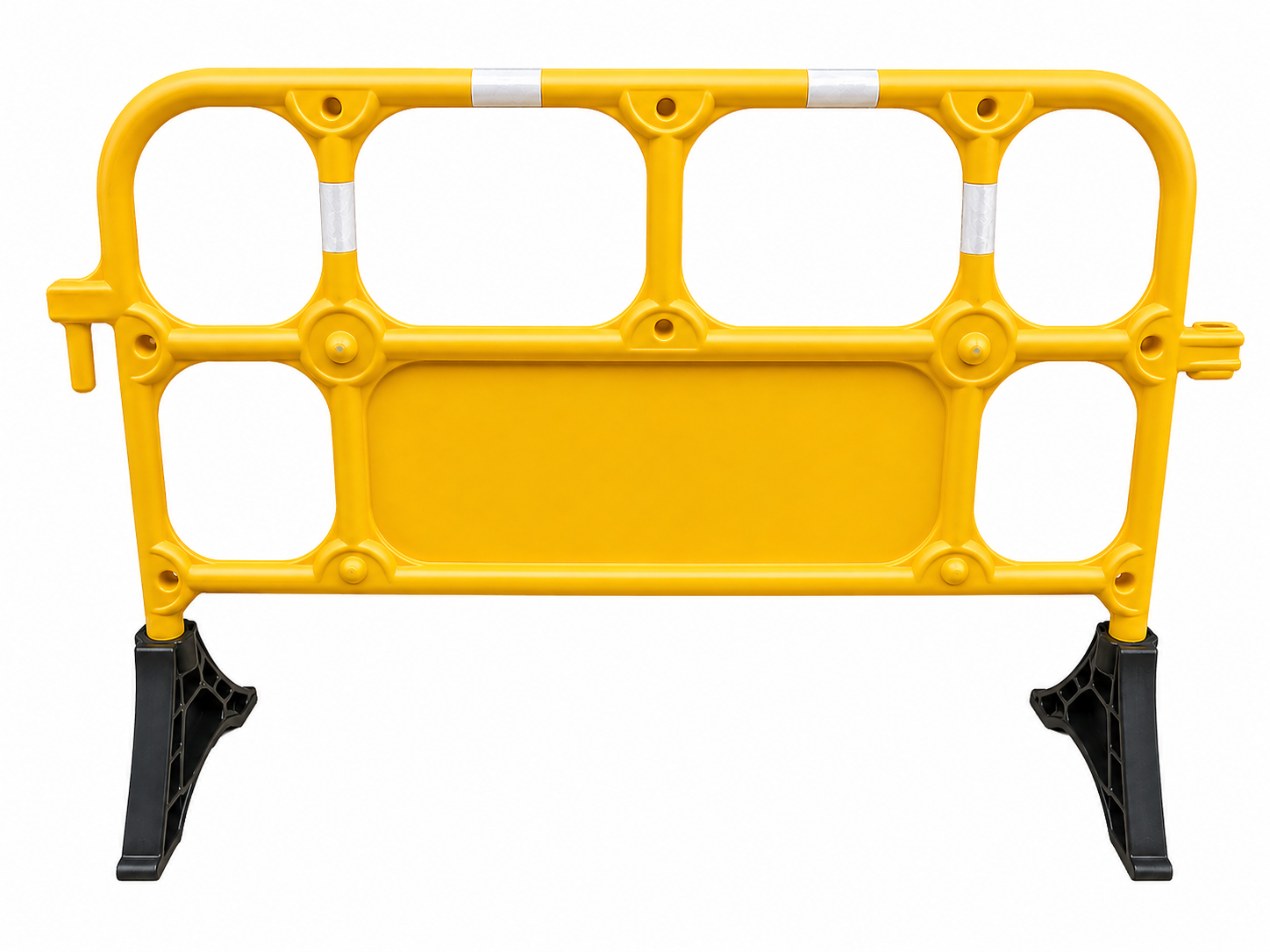 מחסום בטיחות PVC צהוב 130×87 ס״מ